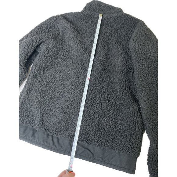 Vintage Kavu Deep Pile Fleece Jacket Women’s Medium Black | Bulky Sherpa Zip Up - Picture 10 of 10